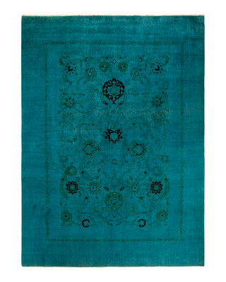 Modern Fine Vibrance Blue Area Rug 9' 0" x 12' 1"