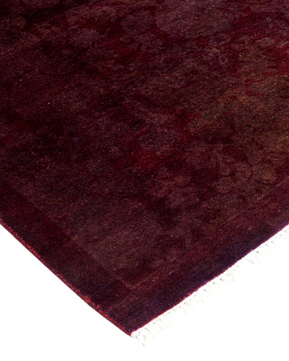 Contemporary Fine Vibrance Red Wool Area Rug - 9' 10" x 10' 4"
