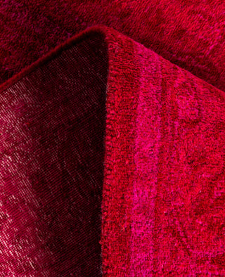 Contemporary Overdyed Wool Hand Knotted Pink Runner 2' 6" x 23' 10"