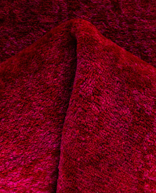 Contemporary Overdyed Wool Hand Knotted Pink Runner 2' 6" x 23' 10"