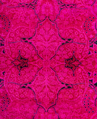 Overdyed One-of-a-Kind Wool Pink Runner 2' 6" x 16' 1"