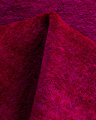 Fine Vibrance, One-of-a-Kind Hand-Knotted Runner Rug  - Pink, 2' 6" x 9' 10"