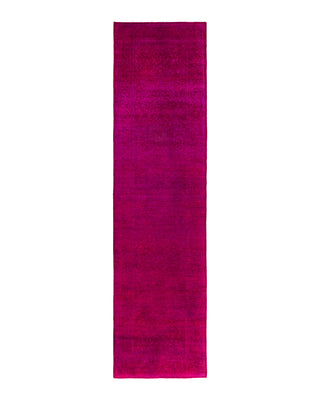 Fine Vibrance, One-of-a-Kind Hand-Knotted Runner Rug  - Pink, 2' 6" x 9' 10"