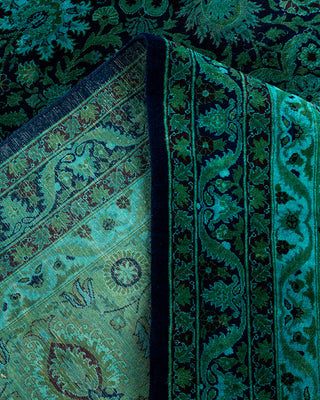 Overdyed Hand-Knotted Blue Area Rug 10' 1" x 15' 10"