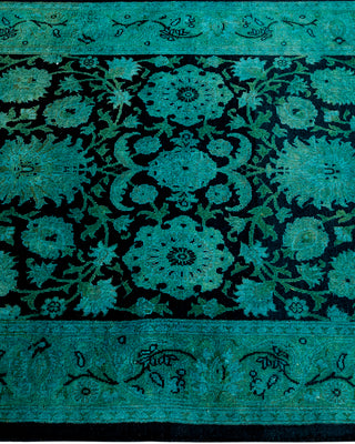 Contemporary Fine Vibrance Blue Wool Runner - 2' 7" x 11' 10"