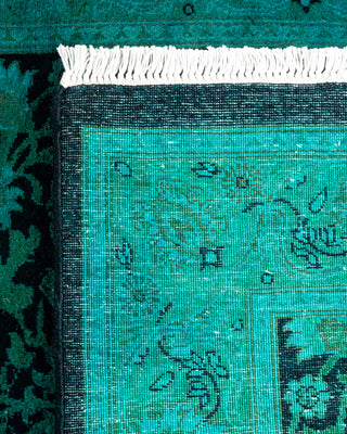 Contemporary Fine Vibrance Blue Wool Runner - 2' 7" x 11' 10"