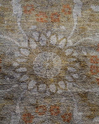 Contemporary Hand Knotted Overdyed Gray Area Rug 10' 0" x 13' 7"
