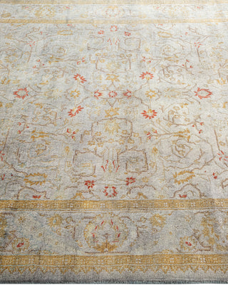 Contemporary Hand Knotted Overdyed Gray Area Rug 4' 3" x 6' 4"