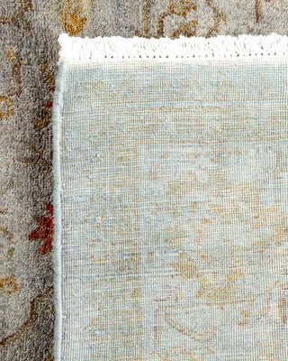 Contemporary Hand Knotted Overdyed Gray Area Rug 4' 3" x 6' 4"