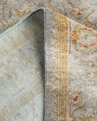 Contemporary Hand Knotted Overdyed Gray Area Rug 4' 3" x 6' 4"