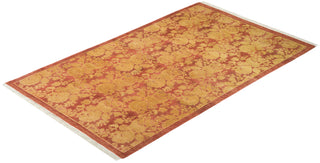 Traditional Hand Knotted Pink Area Rug 3' 1" x 5' 0"