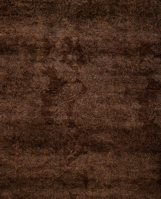 Overdyed One-of-a-Kind Wool Brown Runner 2' 8" x 11' 9"