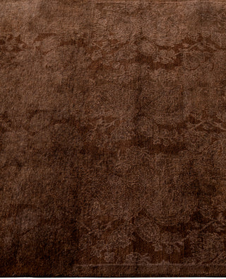Overdyed One-of-a-Kind Wool Brown Runner 2' 8" x 11' 9"