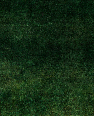 Overdyed One-of-a-Kind Wool Green Runner 2' 9" x 4' 3"