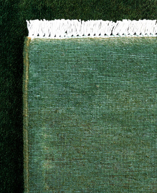 Overdyed One-of-a-Kind Wool Green Runner 2' 9" x 4' 3"