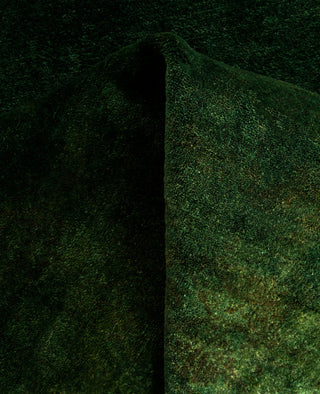 Overdyed One-of-a-Kind Wool Green Runner 2' 9" x 4' 3"