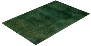 Overdyed One-of-a-Kind Wool Green Runner 2' 9" x 4' 3"