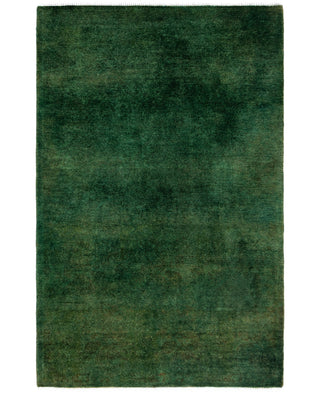 Overdyed One-of-a-Kind Wool Green Runner 2' 9" x 4' 3"
