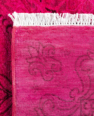 Overdyed One-of-a-Kind Wool Pink Area Rug 2' 8" x 4' 5"