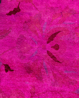 Overdyed One-of-a-Kind Wool Pink Area Rug 12' 2" x 19' 3"