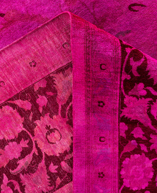 Overdyed One-of-a-Kind Wool Pink Area Rug 12' 2" x 19' 3"