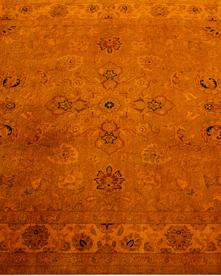 Modern Overdyed Hand Knotted Wool Gold Area Rug 3' 1" x 5' 5"