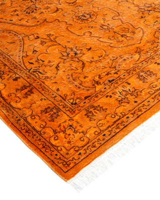Contemporary Hand-Knotted Overdyed Gold Area Rug 3' 1" x 5' 3"