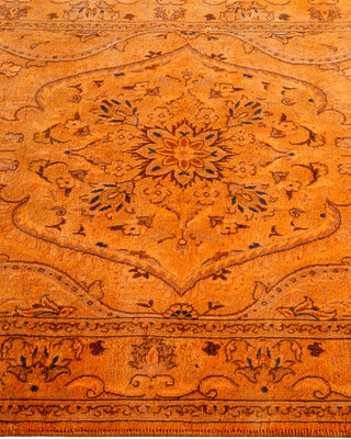 Contemporary Hand-Knotted Overdyed Gold Area Rug 3' 1" x 5' 3"