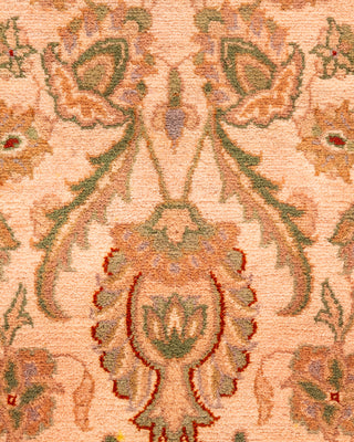 Contemporary Hand-Knotted Overdyed Beige Area Rug 3' 1" x 5' 5"