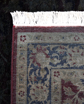 Overdyed One-of-a-Kind Wool Black Area Rug 3' 2" x 5' 2"