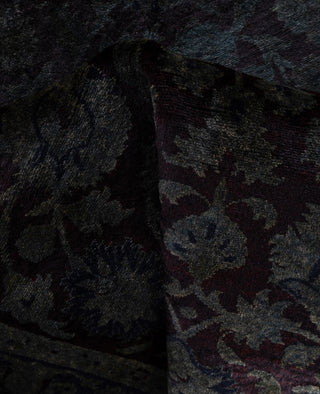 Overdyed One-of-a-Kind Wool Black Area Rug 3' 2" x 5' 2"