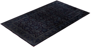 Overdyed One-of-a-Kind Wool Black Area Rug 3' 2" x 5' 2"