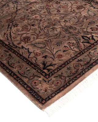 Contemporary Hand Knotted Overdyed Pink Runner 2' 8" x 4' 3"