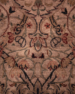 Contemporary Hand Knotted Overdyed Pink Runner 2' 8" x 4' 3"