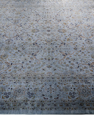 Contemporary Overdyed Wool Hand Knotted Gray Area Rug 8' 1" x 10' 2"