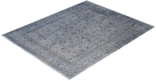 Contemporary Overdyed Wool Hand Knotted Gray Area Rug 8' 1" x 10' 2"