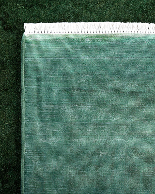 Fine Vibrance, One-of-a-Kind Hand-Knotted Runner Rug  - Green, 5' 1" x 10' 0"