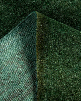 Fine Vibrance, One-of-a-Kind Hand-Knotted Runner Rug  - Green, 5' 1" x 10' 0"