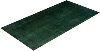 Fine Vibrance, One-of-a-Kind Hand-Knotted Runner Rug  - Green, 5' 1" x 10' 0"