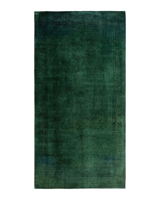 Fine Vibrance, One-of-a-Kind Hand-Knotted Runner Rug  - Green, 5' 1" x 10' 0"