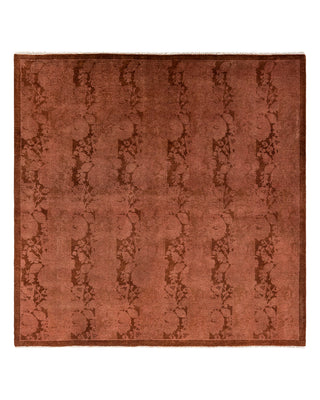 Modern Fine Vibrance Brown Area Rug 5' 1" x 5' 1"