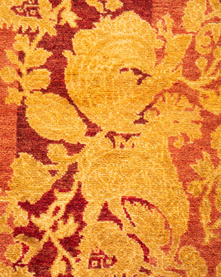 Traditional Hand Knotted Pink Square Area Rug 4' 4" x 4' 4"