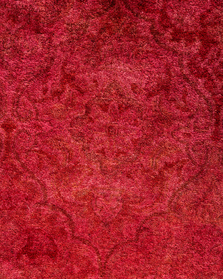 Contemporary Hand-Knotted Overdyed Pink Area Rug 3' 3" x 5' 2"