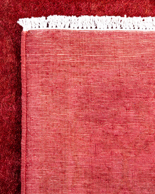 Contemporary Hand-Knotted Overdyed Pink Area Rug 3' 3" x 5' 2"