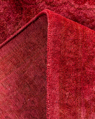Contemporary Hand-Knotted Overdyed Pink Area Rug 3' 3" x 5' 2"