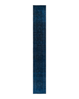Modern Fine Vibrance Blue Runner 2' 6" x 19' 1"