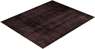 Contemporary Hand-Knotted Overdyed Brown Area Rug 8' 4" x 10' 2"