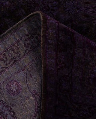 Overdyed One-of-a-Kind Wool Purple Square Area Rug 6' 0" x 6' 1"
