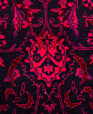 Overdyed Hand-Knotted Wool Modern-Contemporary Pink Area Rug 5' 1" x 7' 10"