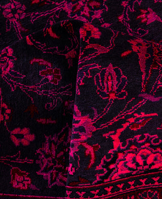 Overdyed Hand-Knotted Wool Modern-Contemporary Pink Area Rug 5' 1" x 7' 10"